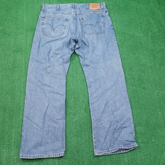 VINTAGE LEVI'S 517 BOOT CUT USA MADE DENIM BLUE JEANS MENS SZ 40X32 (39X32) - Picture 8 of 11